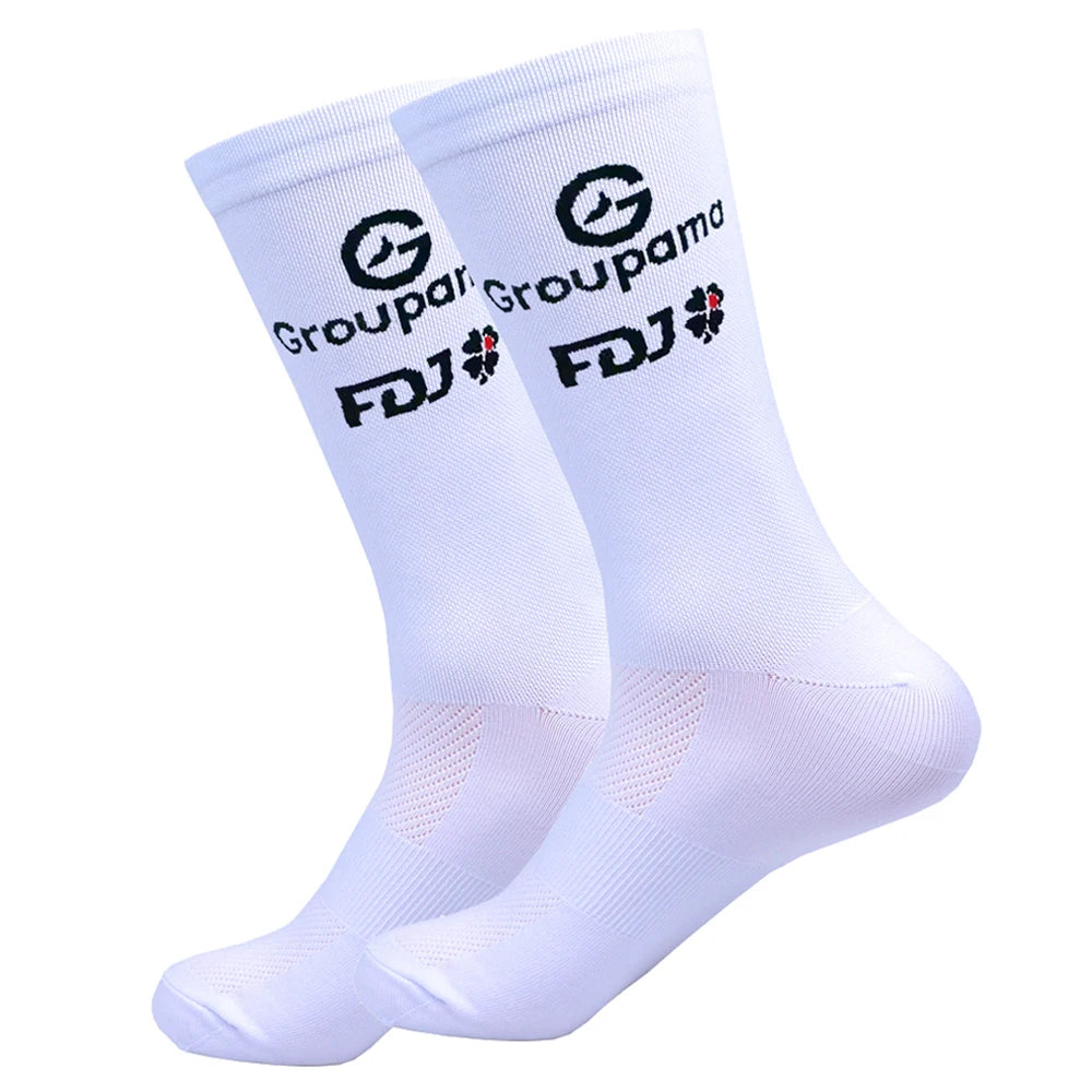 Pro Team-Inspired Breathable Mesh Cycling Socks