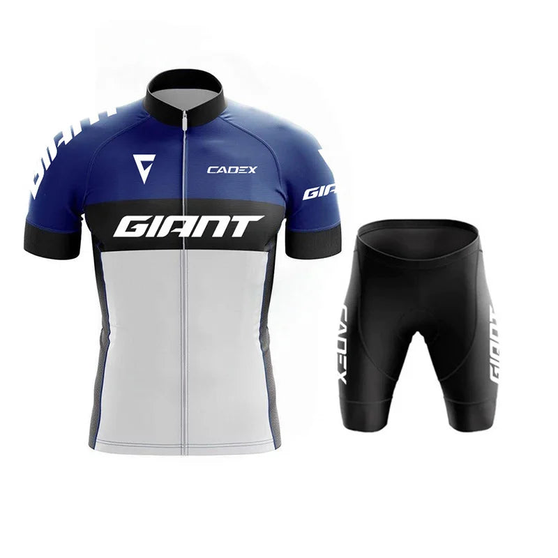 Giant Team-Inspired Short-Sleeve Road Cycling Jersey