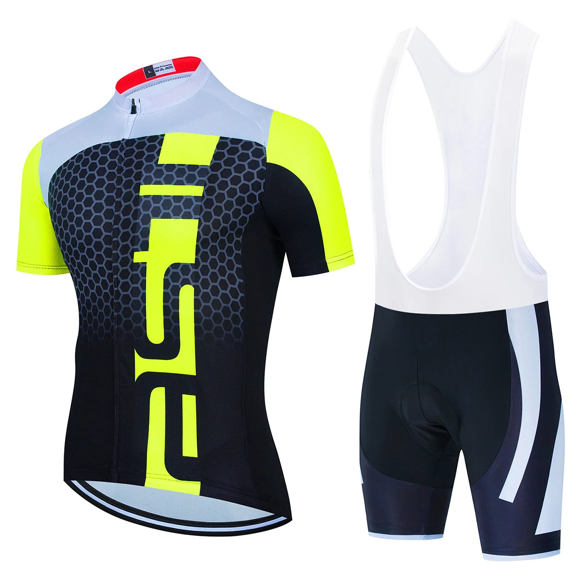 Men's Yellow & Black Summer Cycling Kit