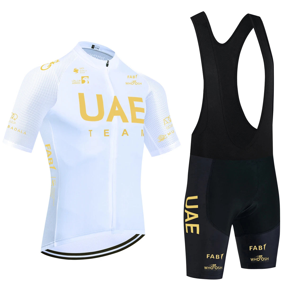 UAE Team-Inspired Cycling Jersey & Shorts Set