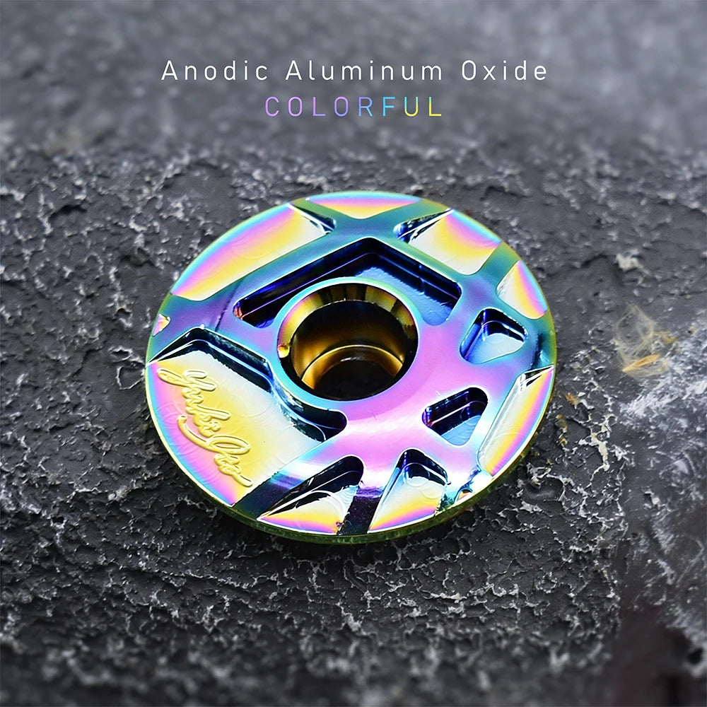 Bicycle Headset Cap Cover CNC with Screw for 28.6mm Fork Head Tube