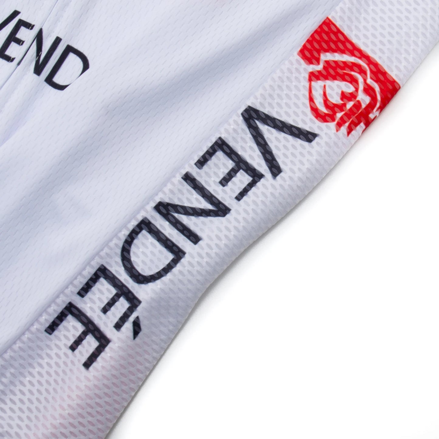 UAE Team-Inspired White Cycling Jersey & Shorts Set