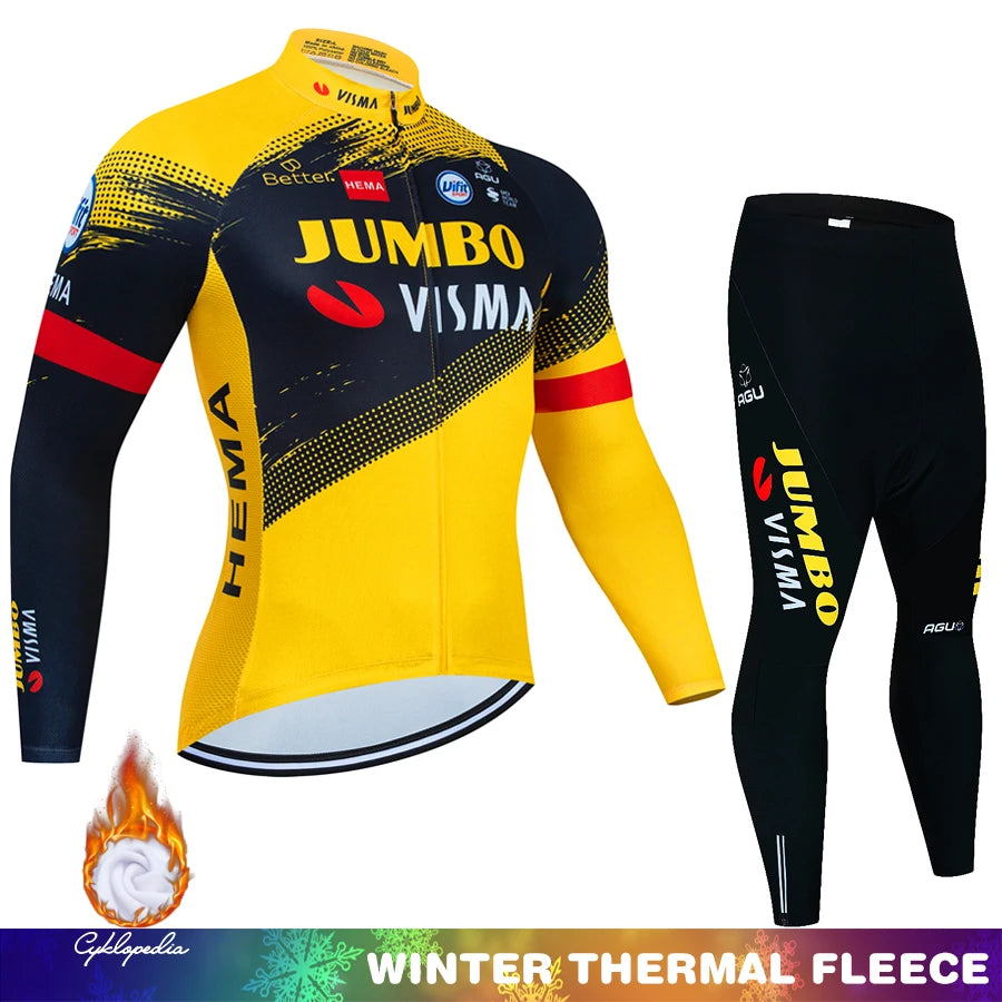 Jumbo Visma Fleece Thermal Set