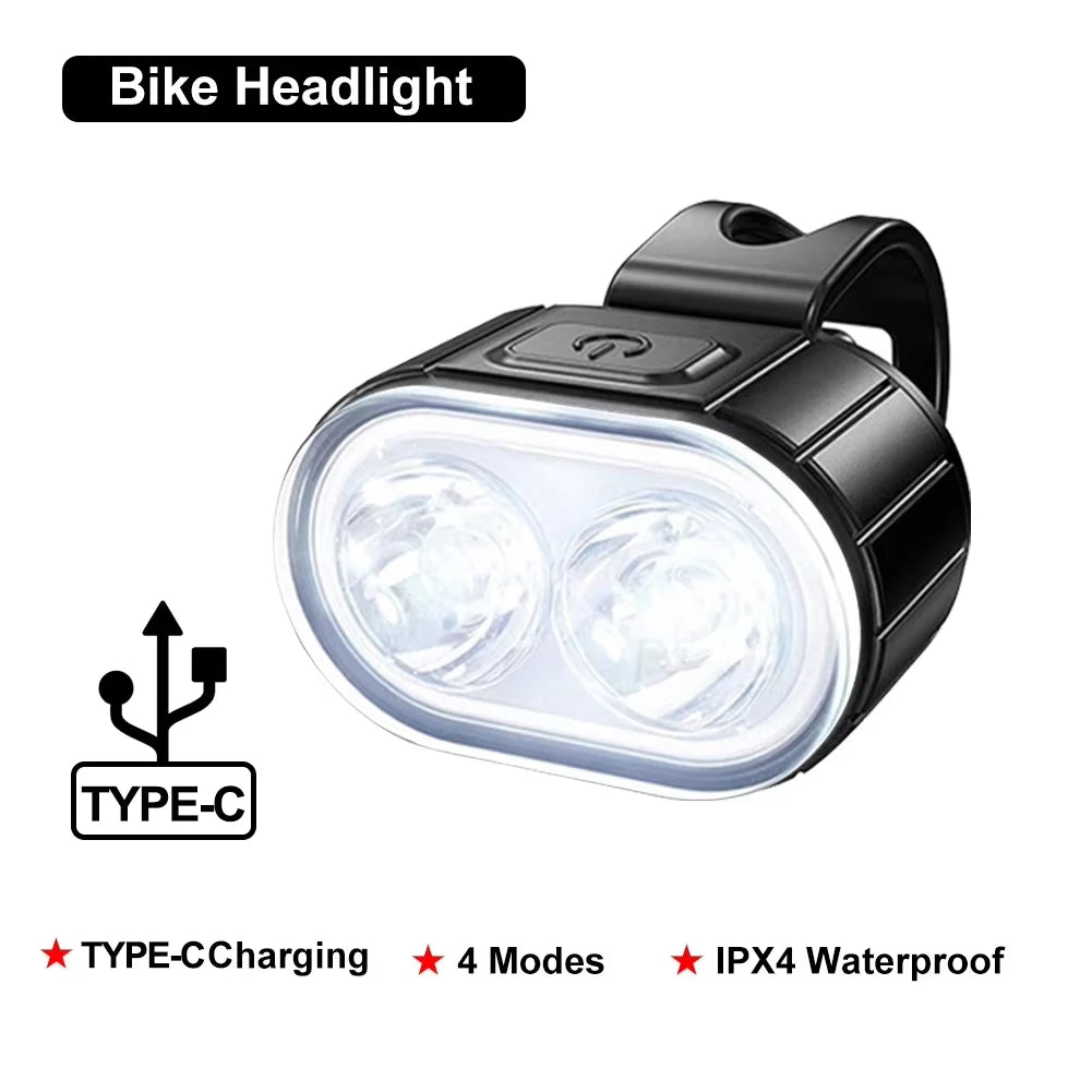 Rechargeable LED Bicycle Headlight & Taillight