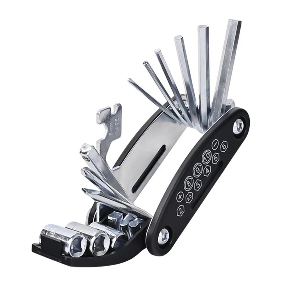 Portable Bicycle Repair Kit with Pump & Multi-Tool
