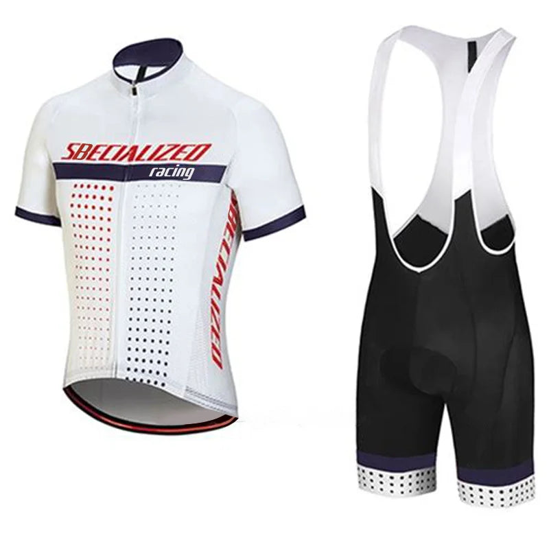 Pro Team-Inspired Cycling Jersey & Bib Shorts Set
