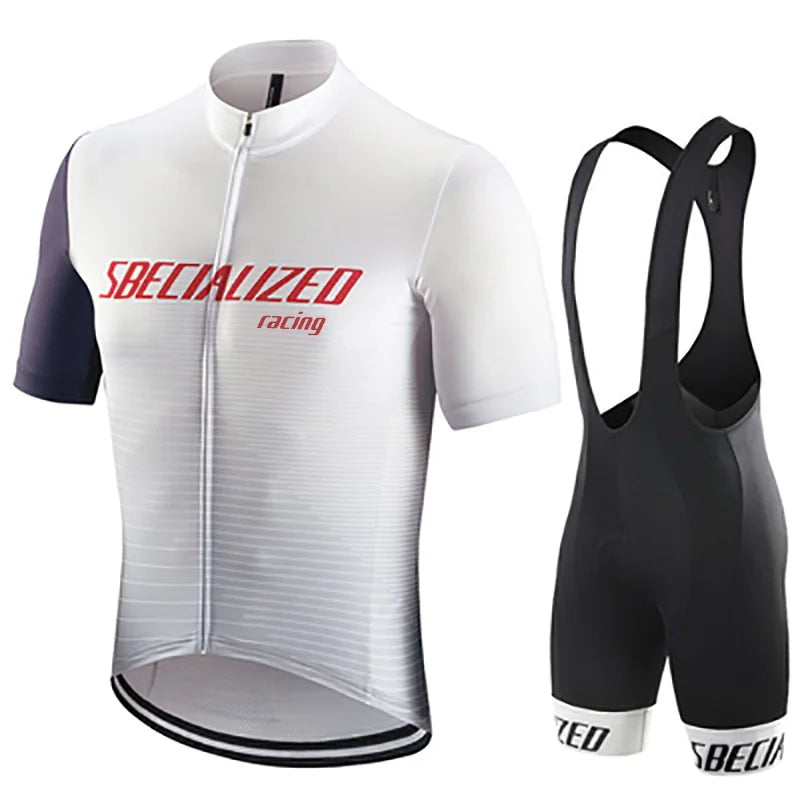 Pro Team-Inspired Cycling Jersey & Bib Shorts Set