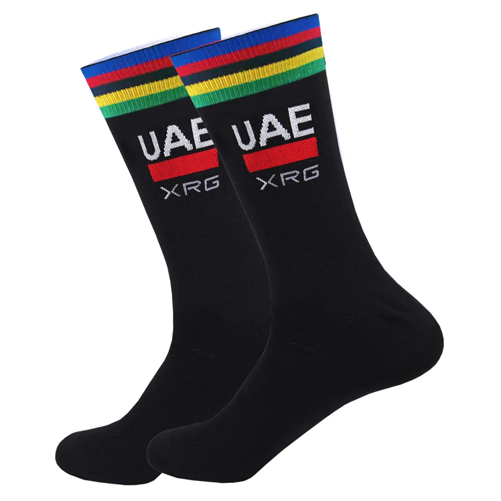Pro Team-Inspired Breathable Mesh Cycling Socks