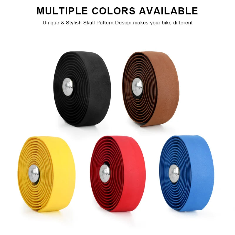 RIDERACE Bicycle Handlebar Tape Anti-slip EVA Breathable Cycling Damping Anti-Vibration Straps