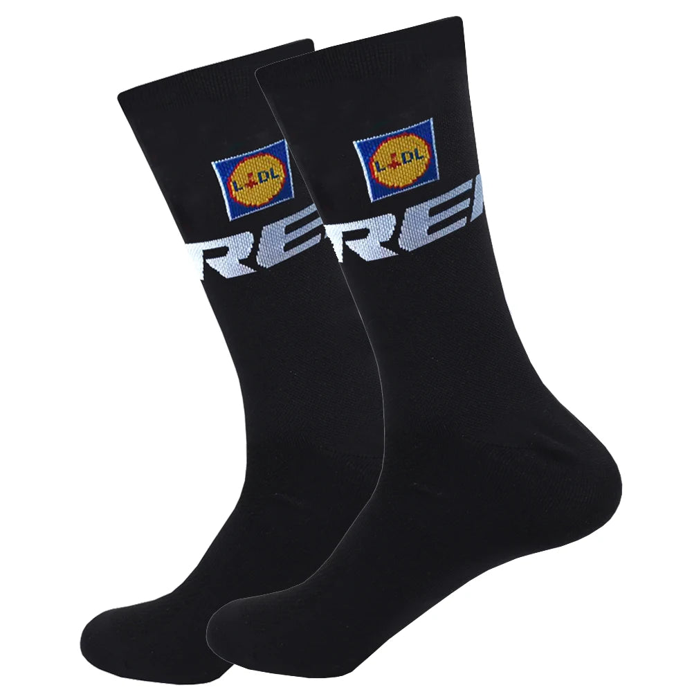 Pro Team-Inspired Breathable Mesh Cycling Socks