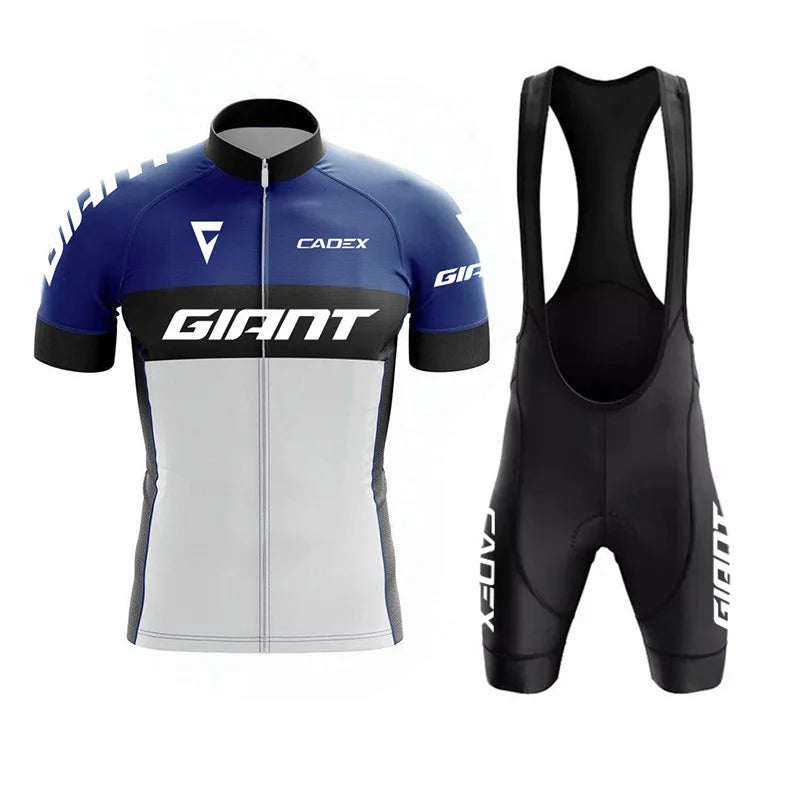 Giant Team-Inspired Short-Sleeve Road Cycling Jersey