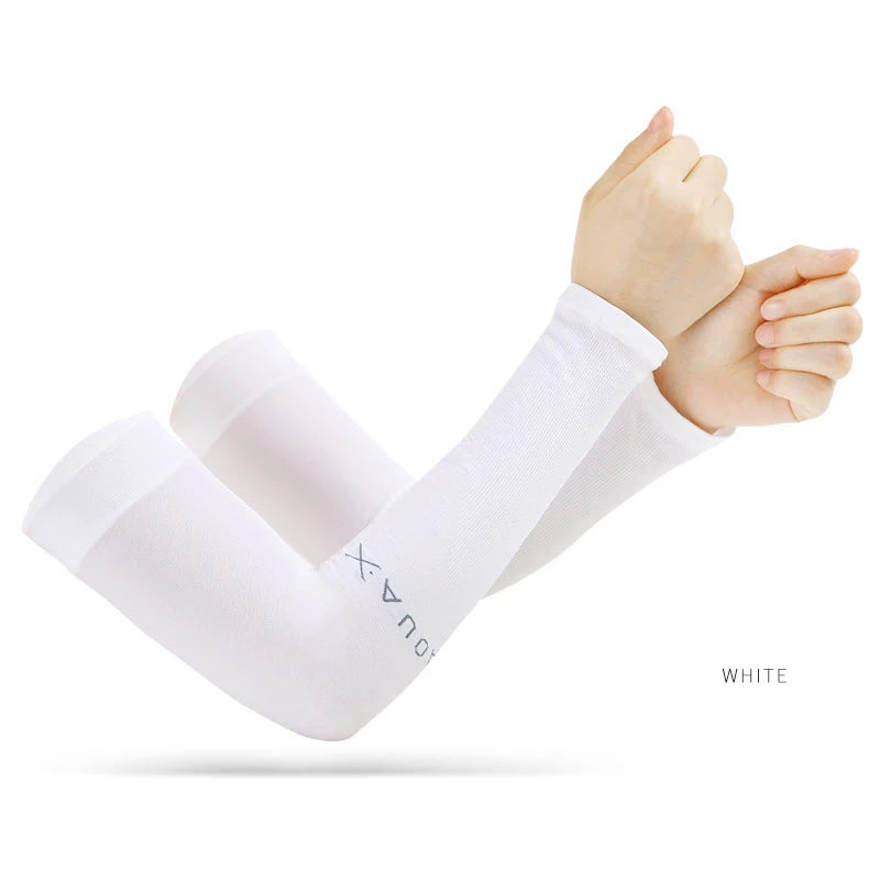 UV-Protective Cycling Arm Sleeves with Hand Covers