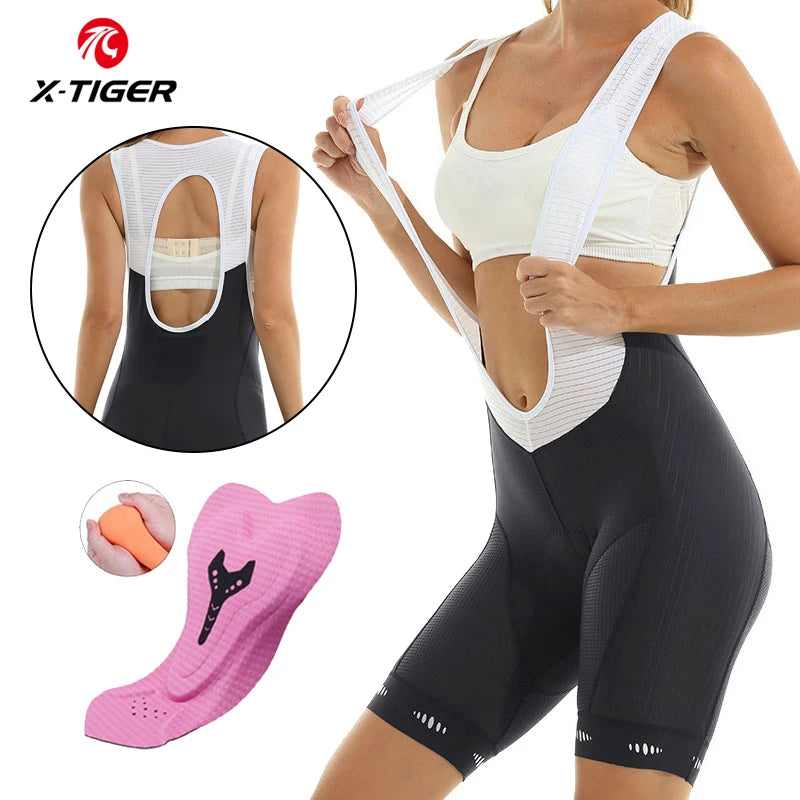 X-TIGER 6-Hour Padded Women's Cycling Bib Shorts