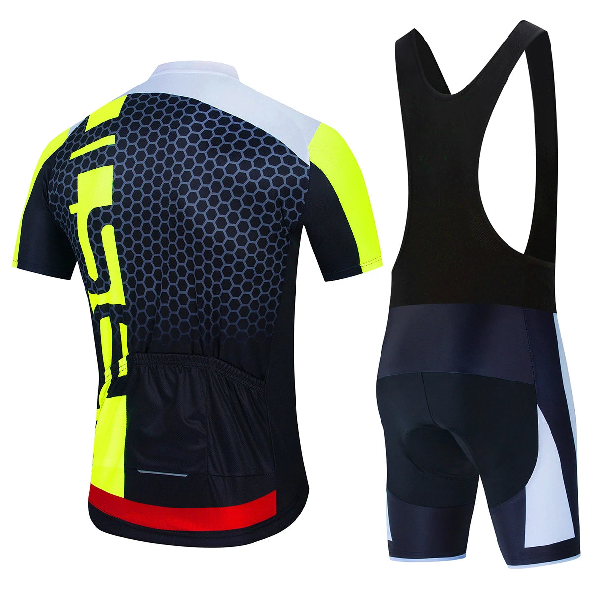 Men's Yellow & Black Summer Cycling Kit