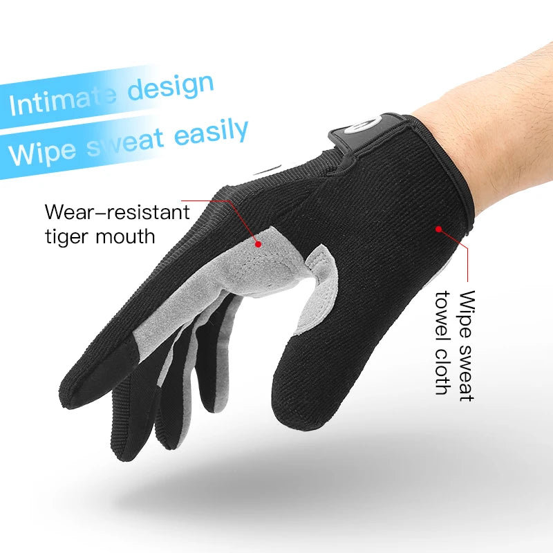 Touchscreen Full-Finger Cycling Gloves