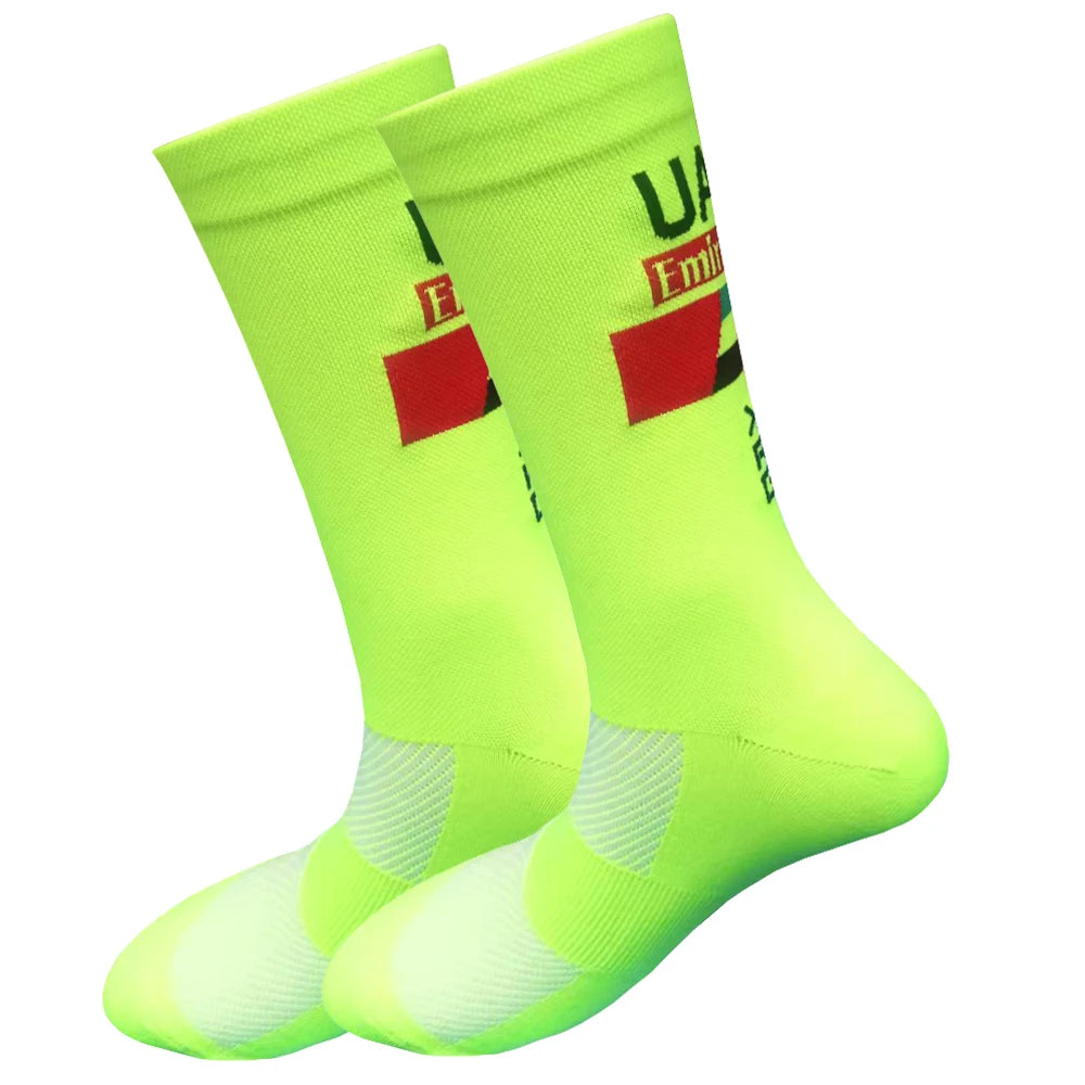 Pro Team-Inspired Breathable Mesh Cycling Socks