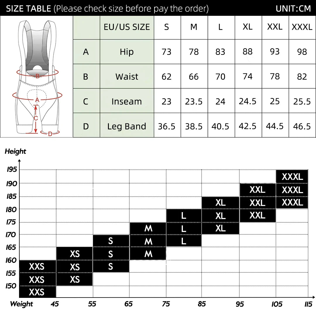 Cycling Padded Riding Bibs
