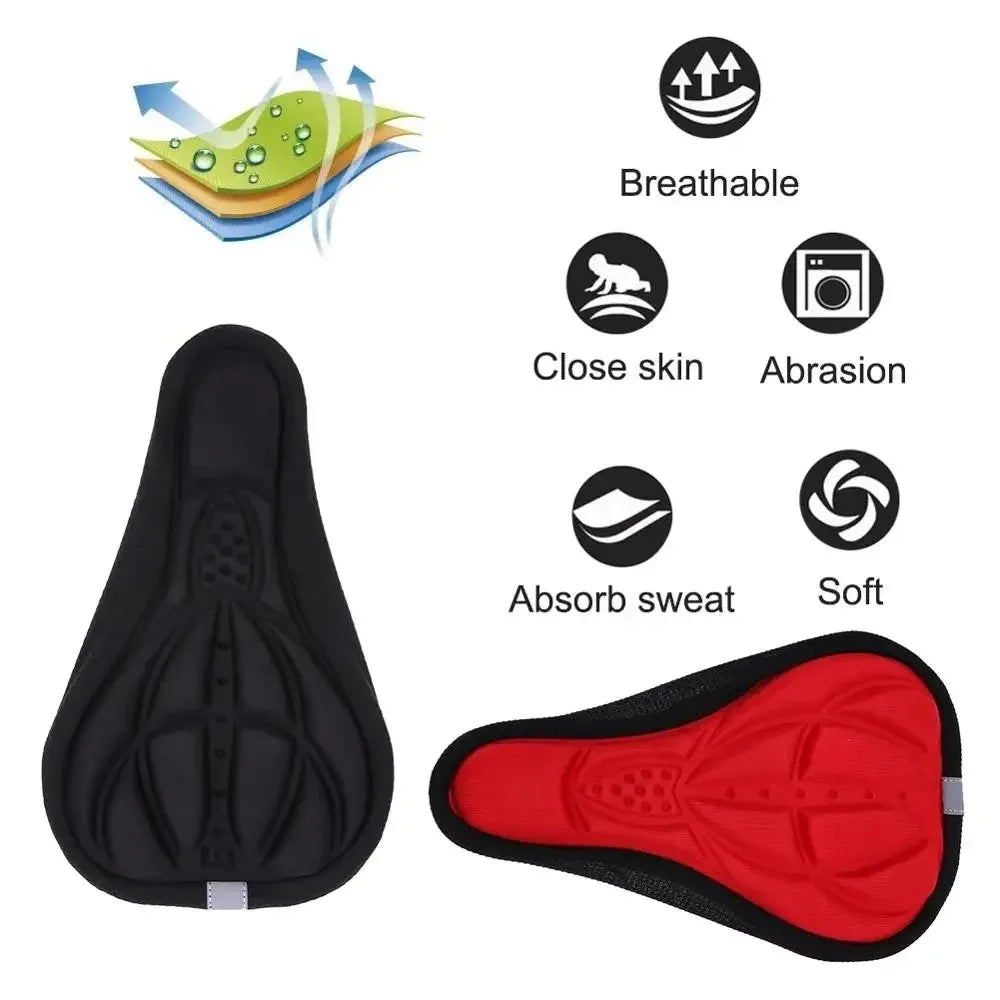 3D-Padded Breathable Bicycle Saddle Cover