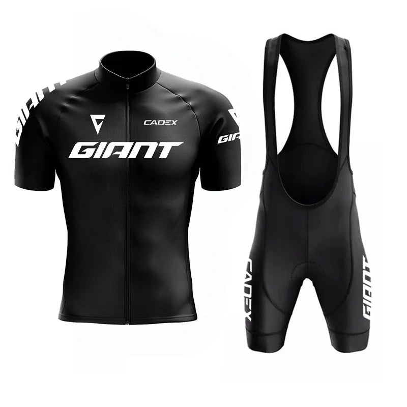 Giant Team-Inspired Short-Sleeve Road Cycling Jersey