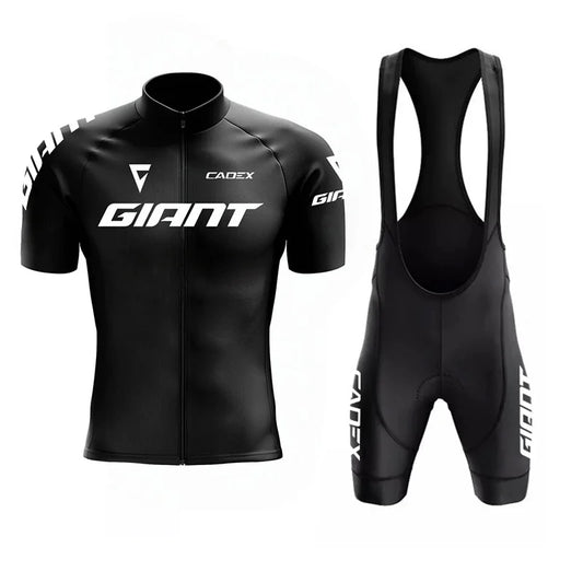 Giant Team-Inspired Short-Sleeve Road Cycling Jersey