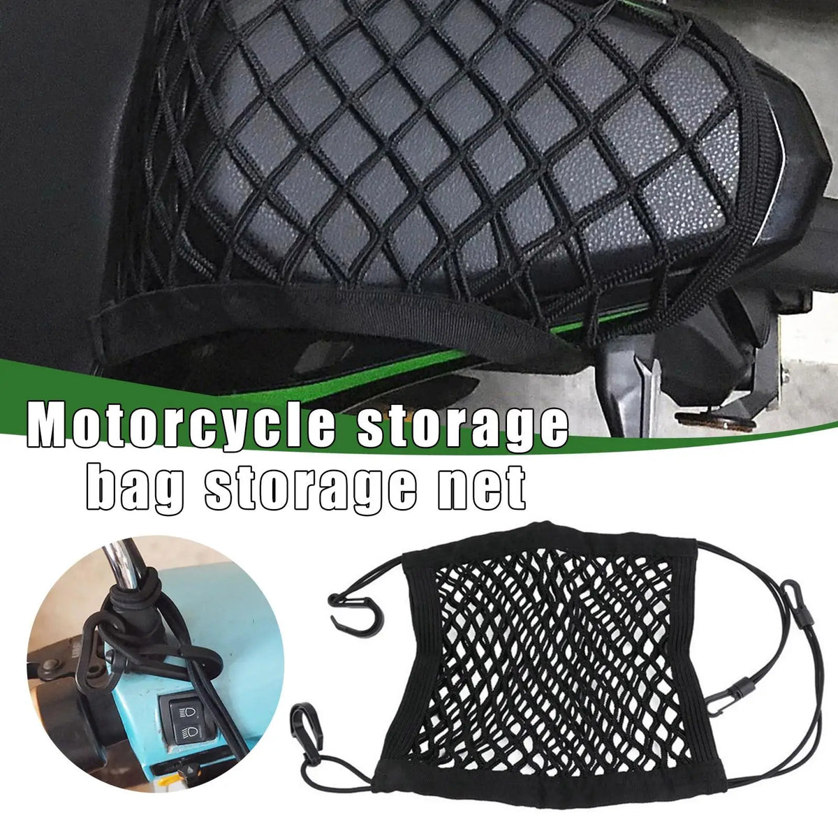 Motorcycle & Bicycle Cargo Storage Net