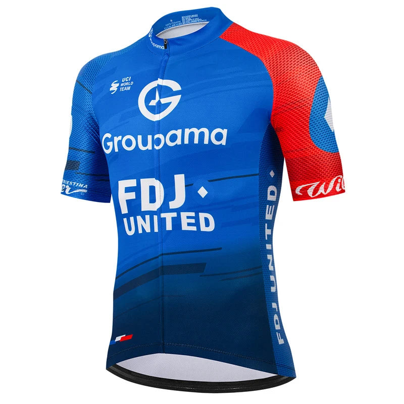 FDJ Team-Inspired Men's Cycling Jersey Set