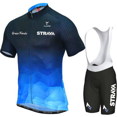 Strava Breathable Cycling Jersey Set