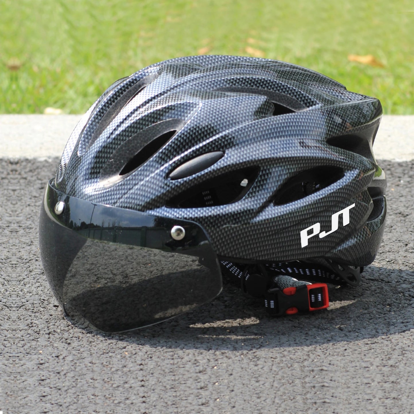 PJT Cycling Helmet with Magnetic Goggles