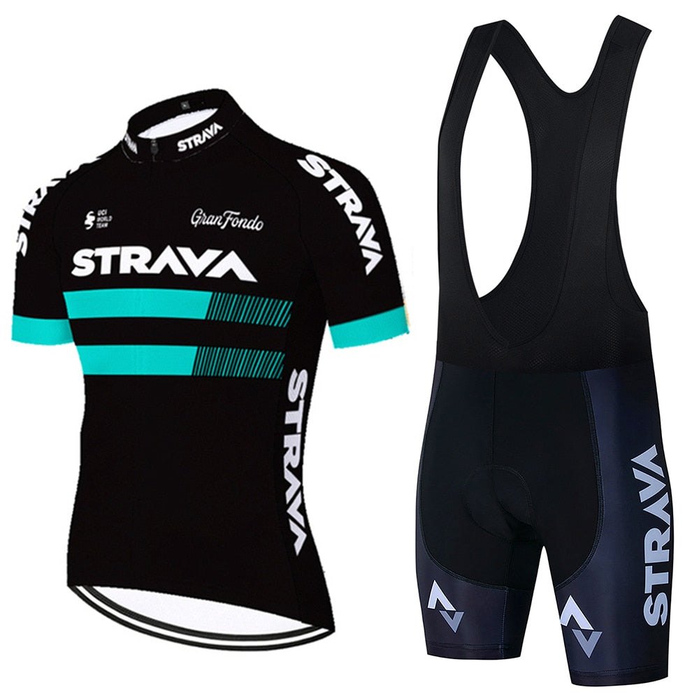 Strava Pro Team Bicycle Clothing Set