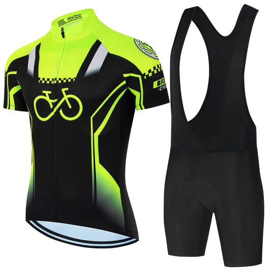 Pro Team-Inspired Cycling Jersey & Shorts Set