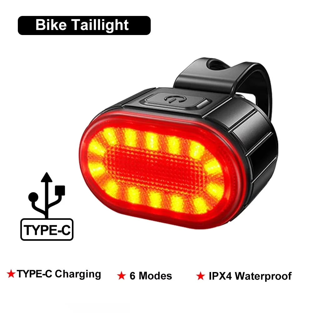 Rechargeable LED Bicycle Headlight & Taillight
