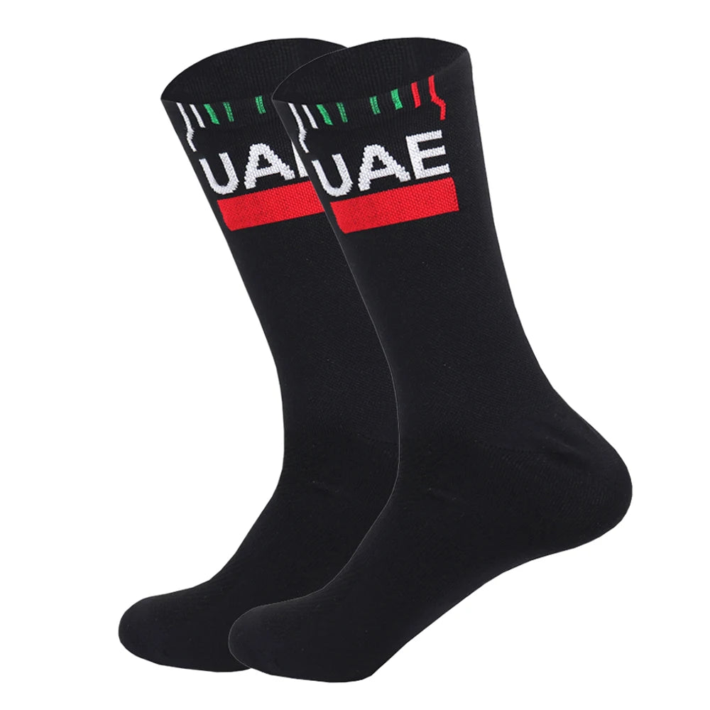 Pro Team-Inspired Breathable Mesh Cycling Socks