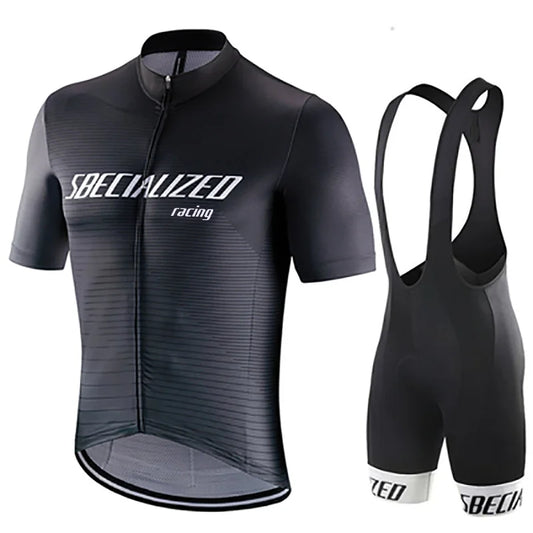 Pro Team-Inspired Cycling Jersey & Bib Shorts Set