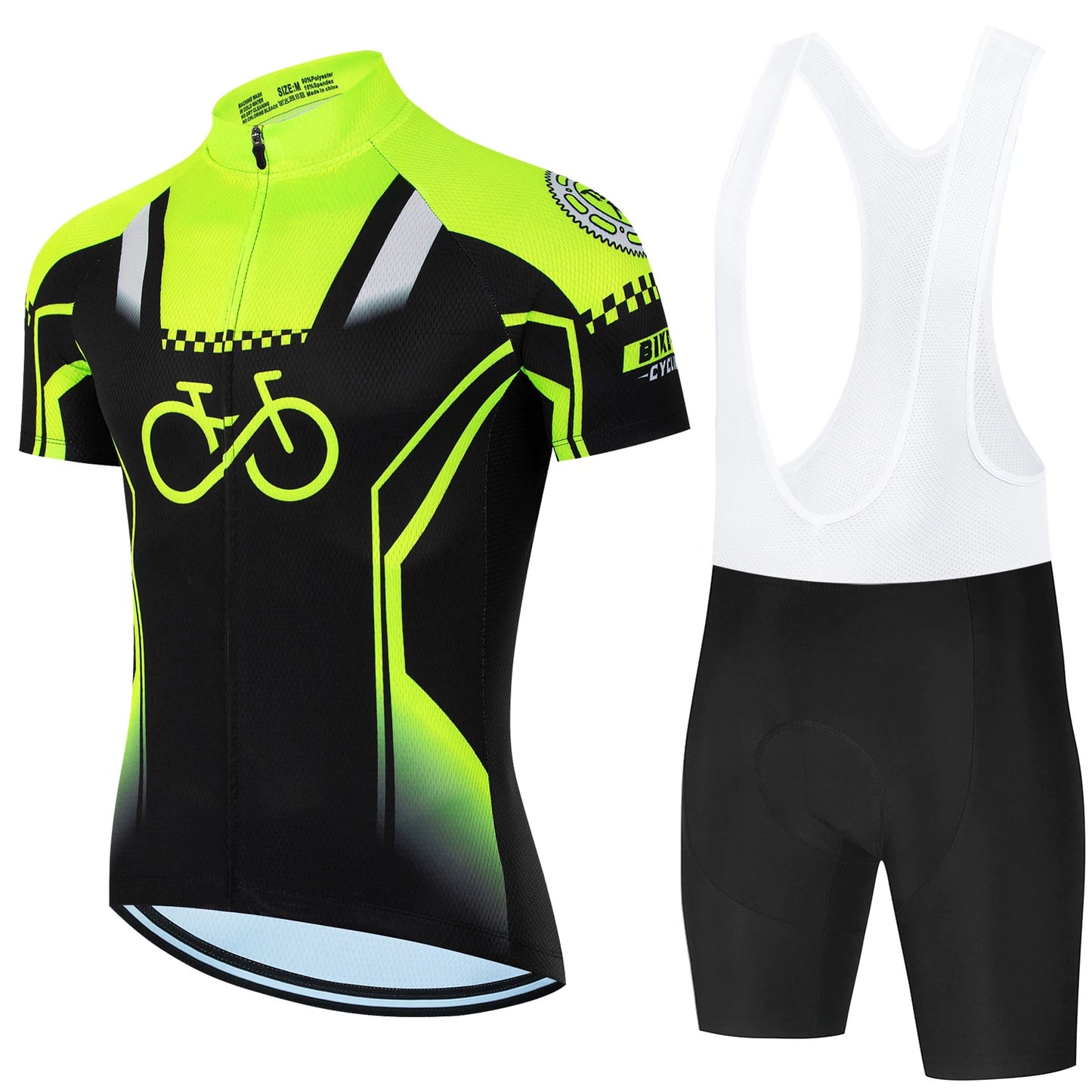 Pro Team-Inspired Cycling Jersey & Shorts Set