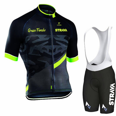Strava Pro Team Cycling Jersey Set