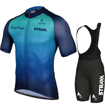 Strava Breathable Cycling Jersey Set