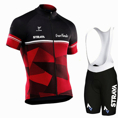 Strava Pro Team Cycling Jersey Set