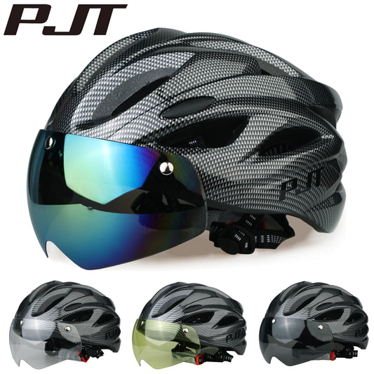 PJT Cycling Helmet with Magnetic Goggles