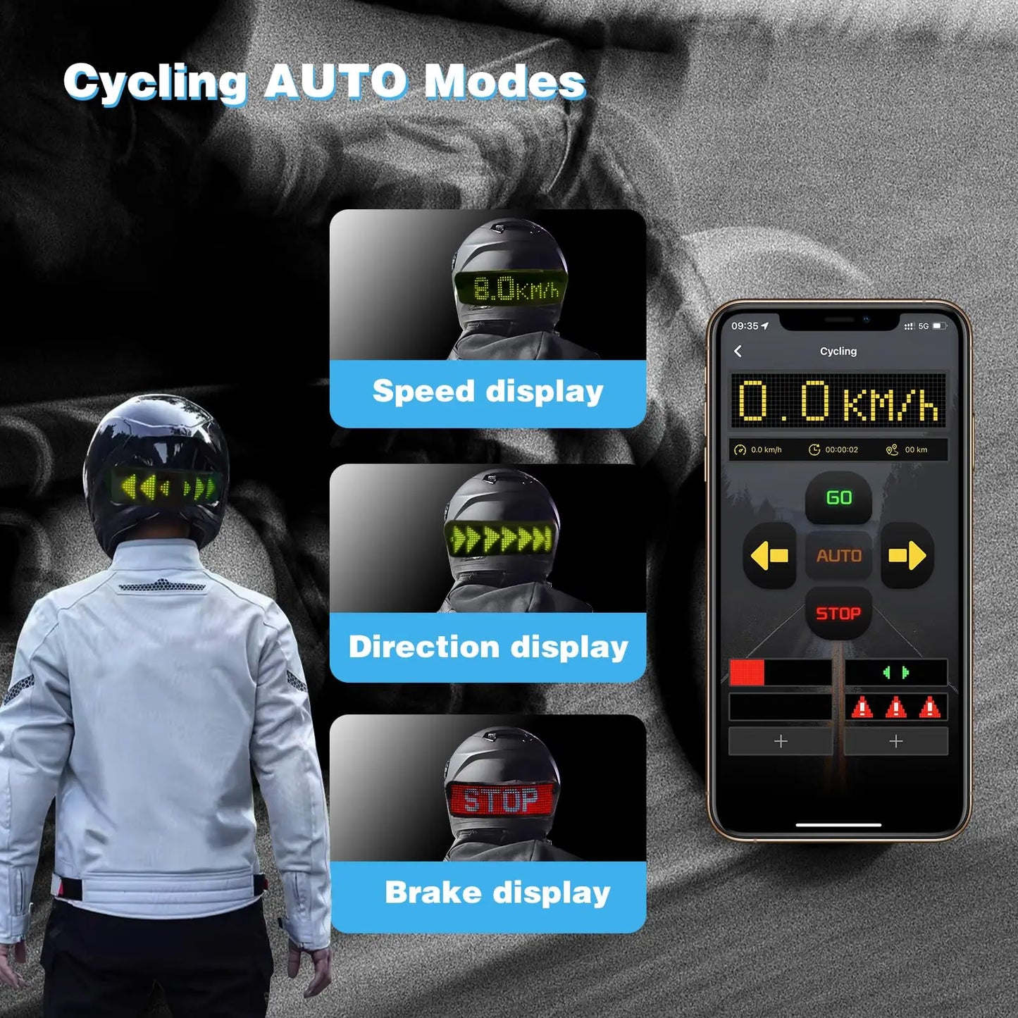 LED Motorcycle Helmet Warning Light