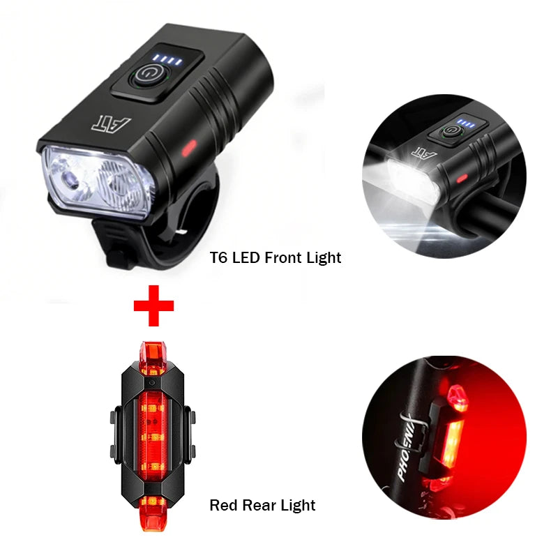 USB-C Rechargeable LED Bicycle Headlight