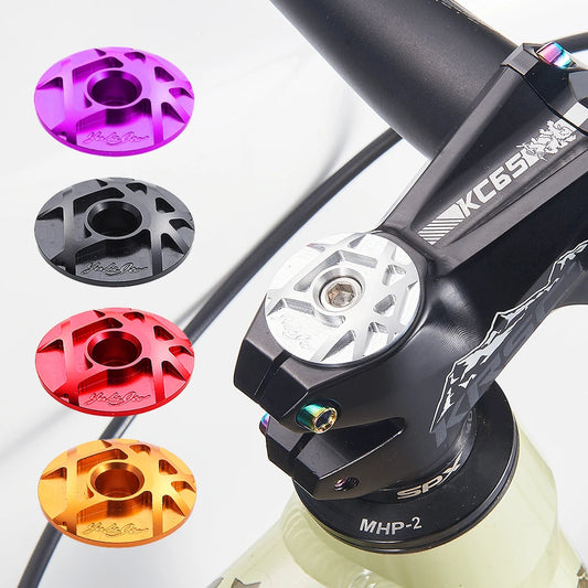 Bicycle Headset Cap Cover CNC with Screw for 28.6mm Fork Head Tube