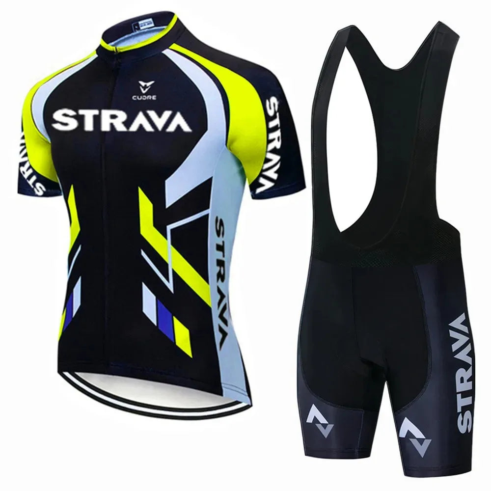 Strava Bicycles Cycling Jersey Set