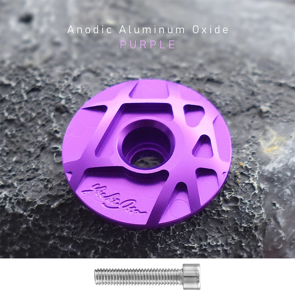 Bicycle Headset Cap Cover CNC with Screw for 28.6mm Fork Head Tube