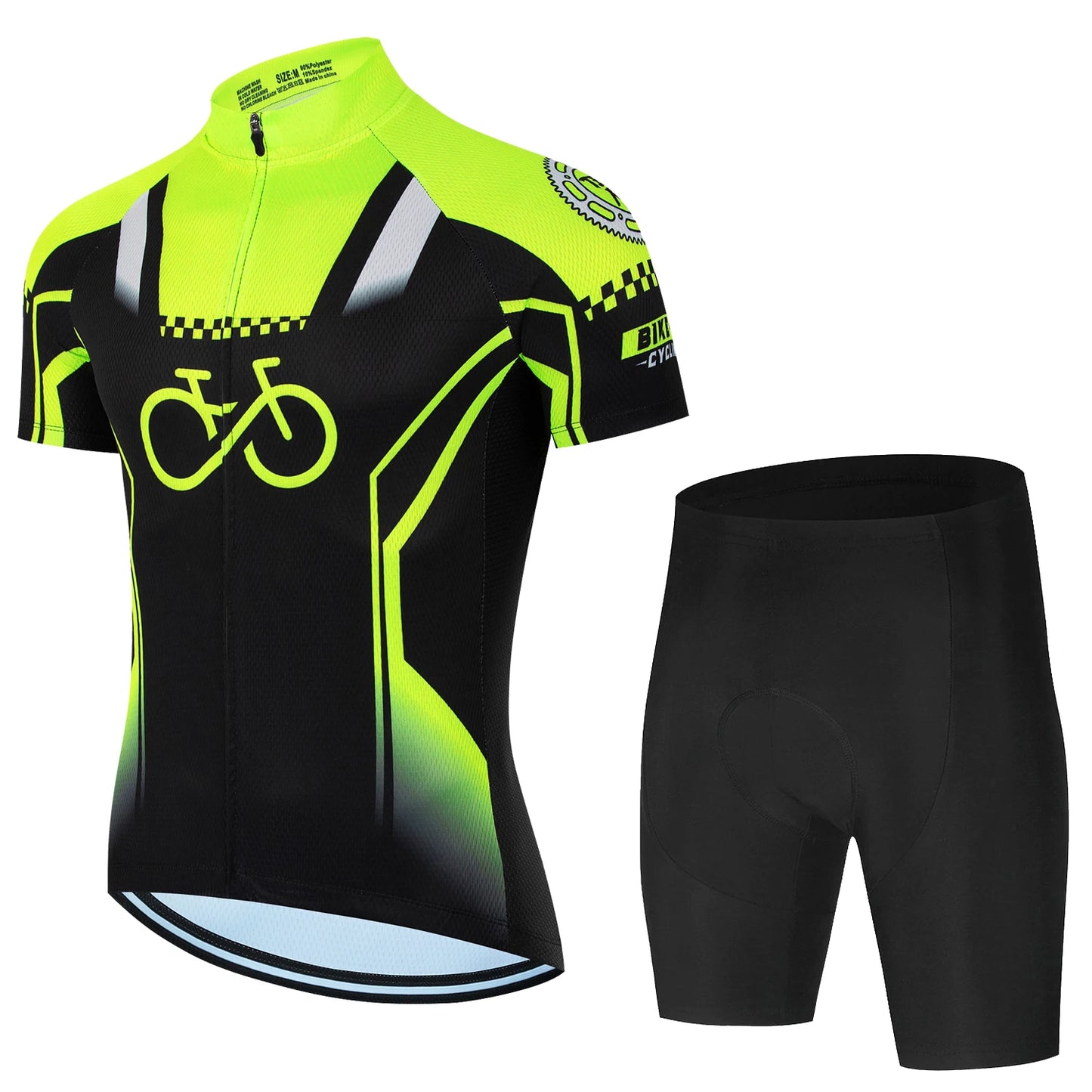 Pro Team-Inspired Cycling Jersey & Shorts Set