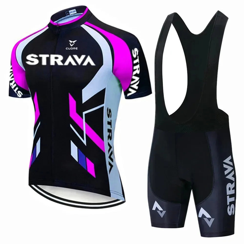 Strava Bicycles Cycling Jersey Set
