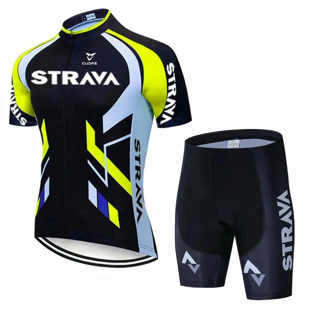 Strava Bicycles Cycling Jersey Set