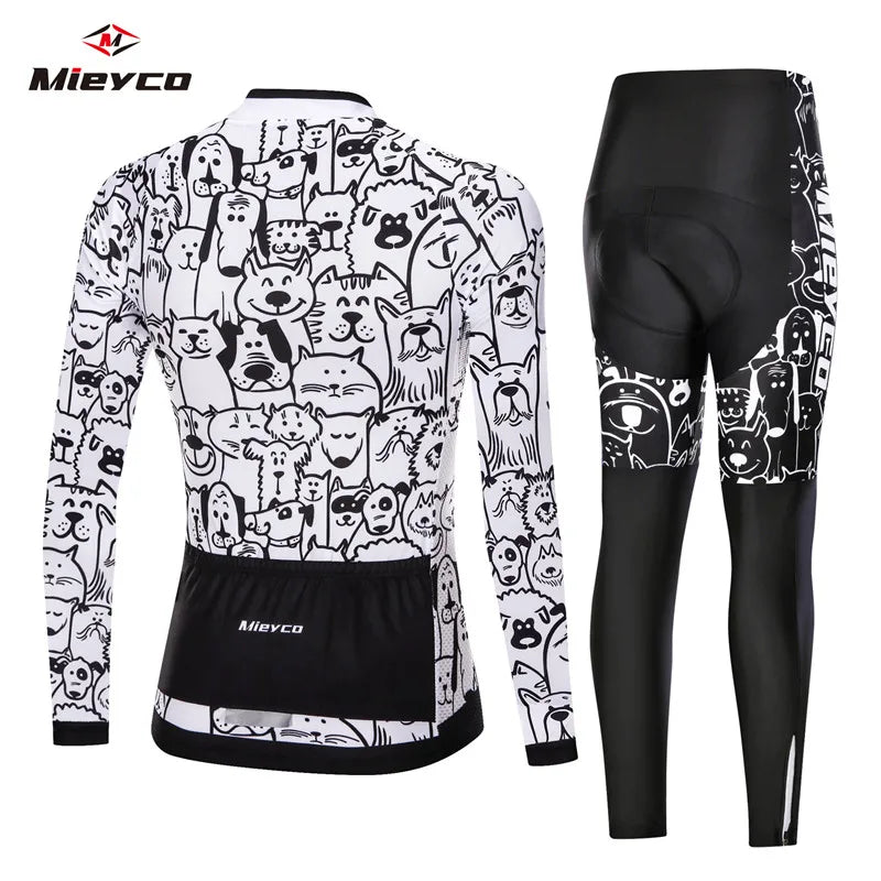 Women's Long-Sleeve Road & MTB Cycling Jersey