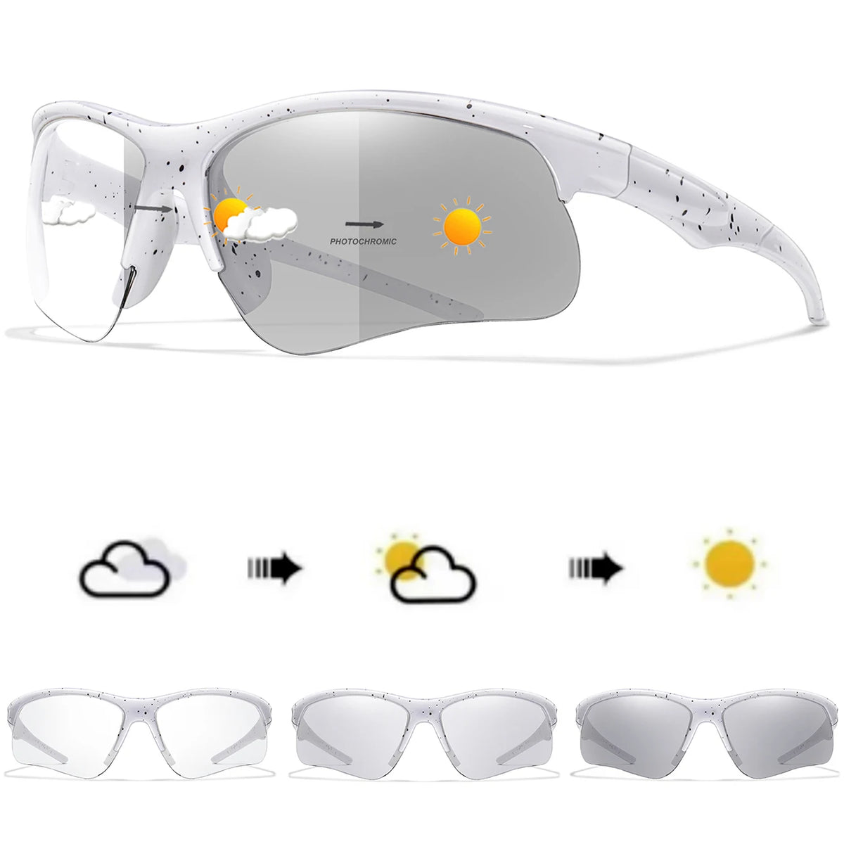 Photochromic Windproof Cycling Sunglasses