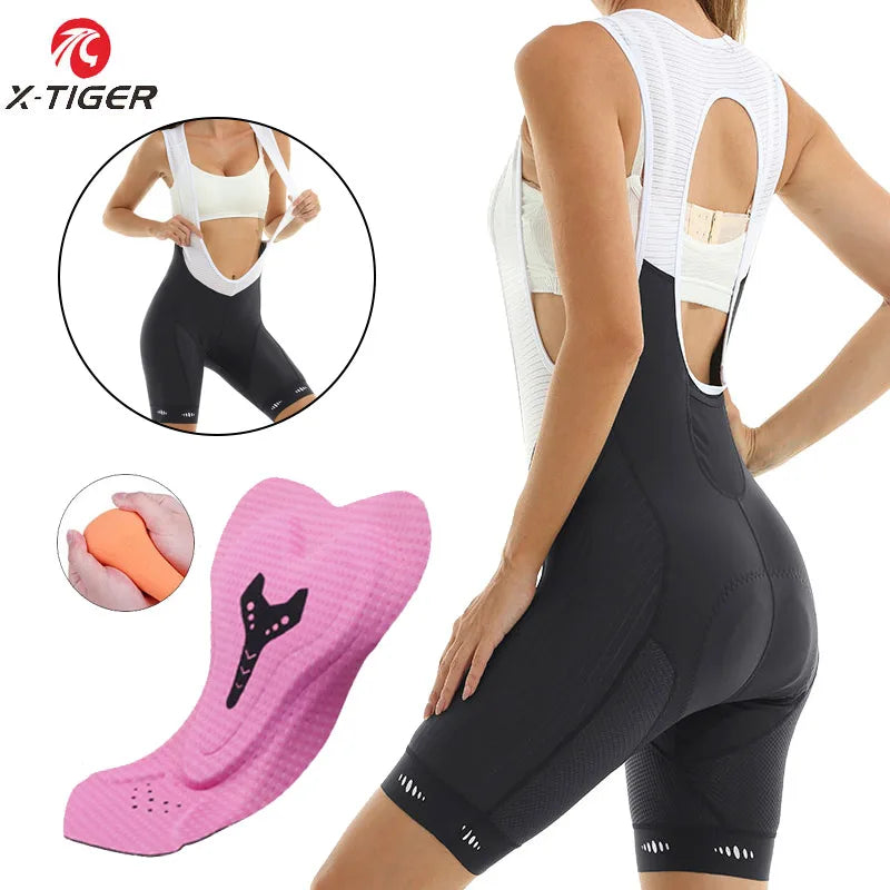 X-TIGER 6-Hour Padded Women's Cycling Bib Shorts