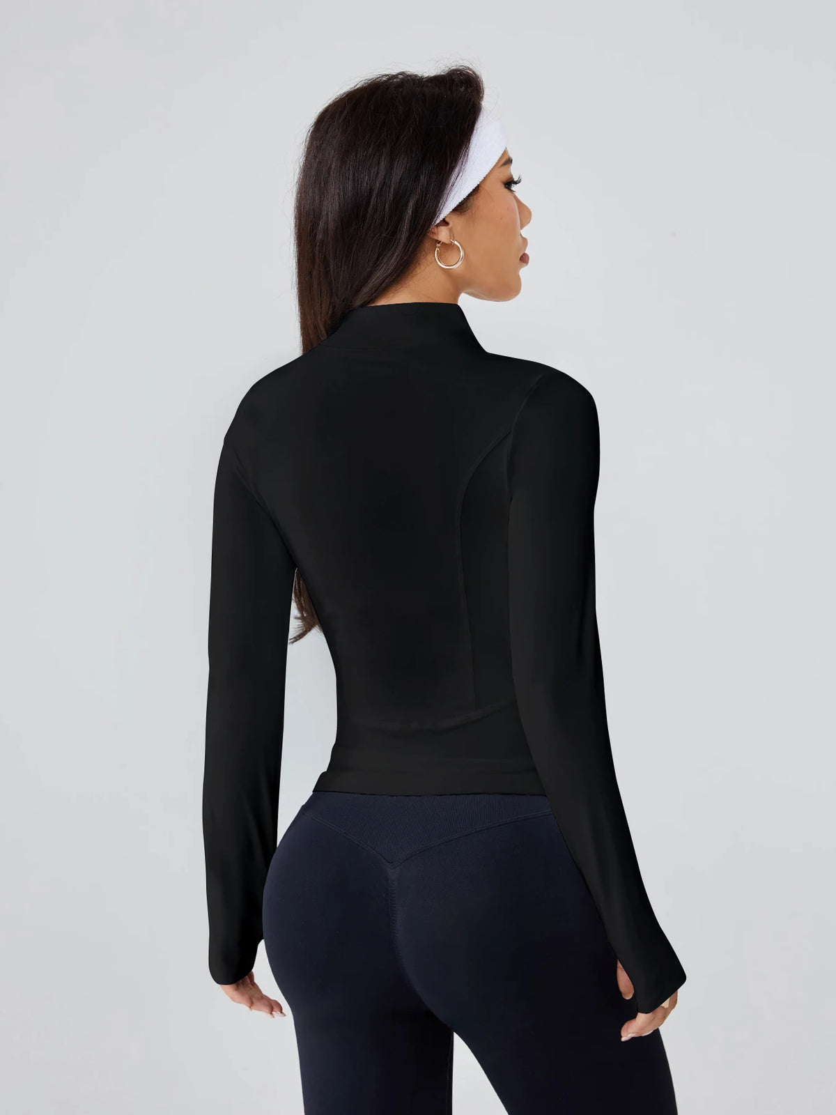Women's Fitted Long-Sleeve Athletic Jacket